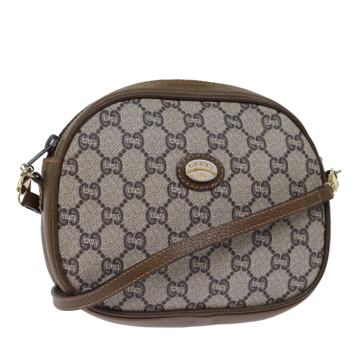 Luxury Gucci Trending 2025 GG PLUS Canvas Shoulder Bag PVC Beige  72812