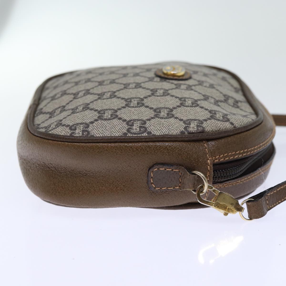 Luxury Gucci Trending 2025 GG PLUS Canvas Shoulder Bag PVC Beige  72812