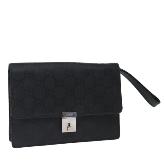 Luxury Gucci Trending 2025 GG Canvas Clutch Bag Nylon Black  72813