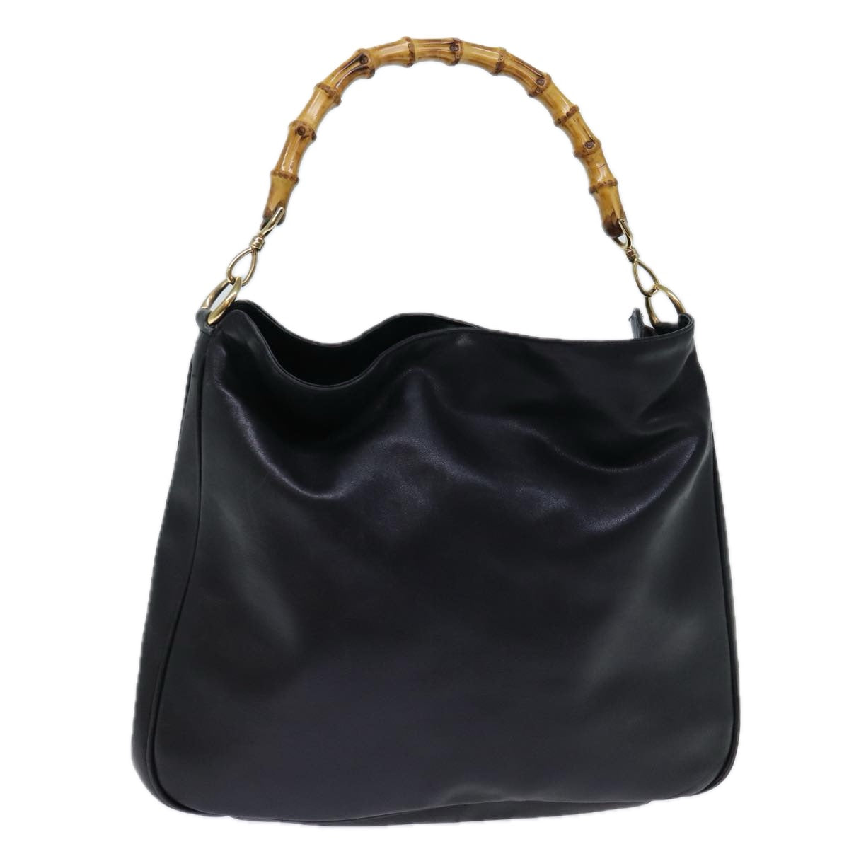 Luxury Gucci Trending 2025 Bamboo Hand Bag Leather Black 001 1998 1577  72814