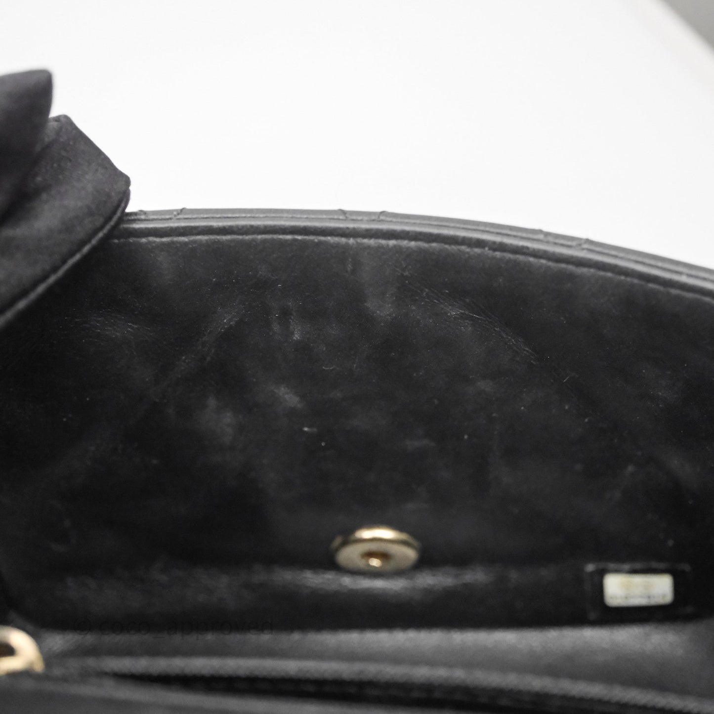 Chanel Mini Square Quilted Black Lambskin Gold Hardware