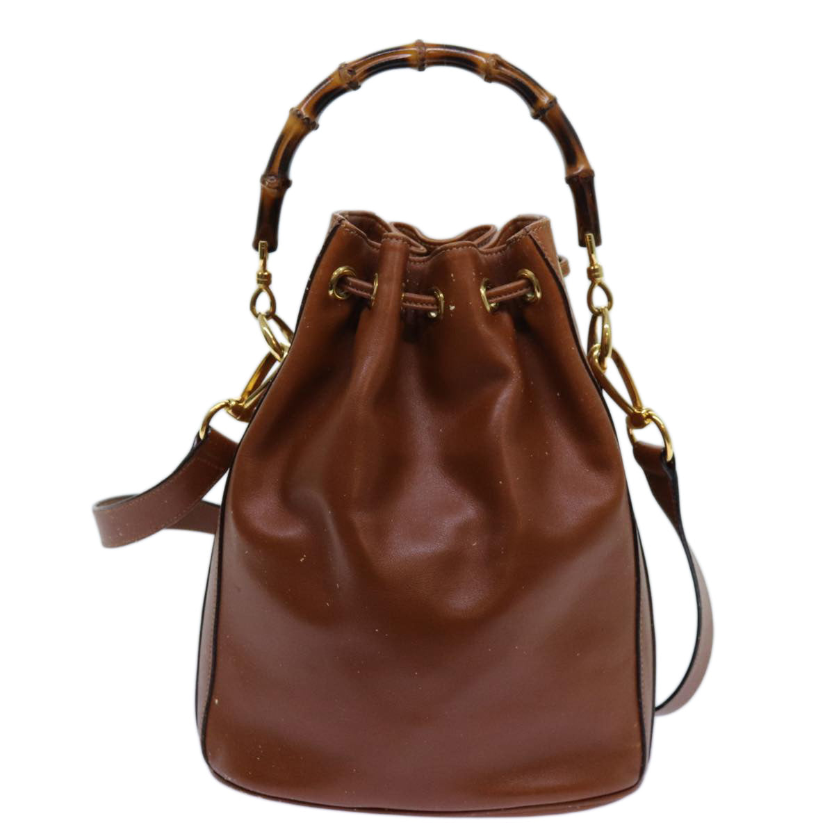 Luxury Gucci Trending 2025 Bamboo Hand Bag Leather 2way Brown 001 2865 1657  72828