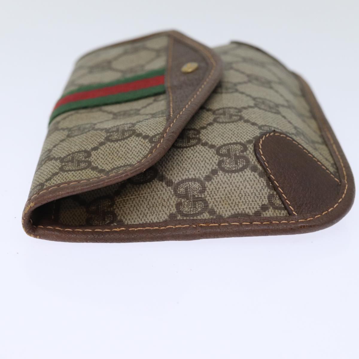 Luxury Gucci Trending 2025 GG Supreme Web Sherry Line Pouch PVC Beige Red 014 89 5205  72829
