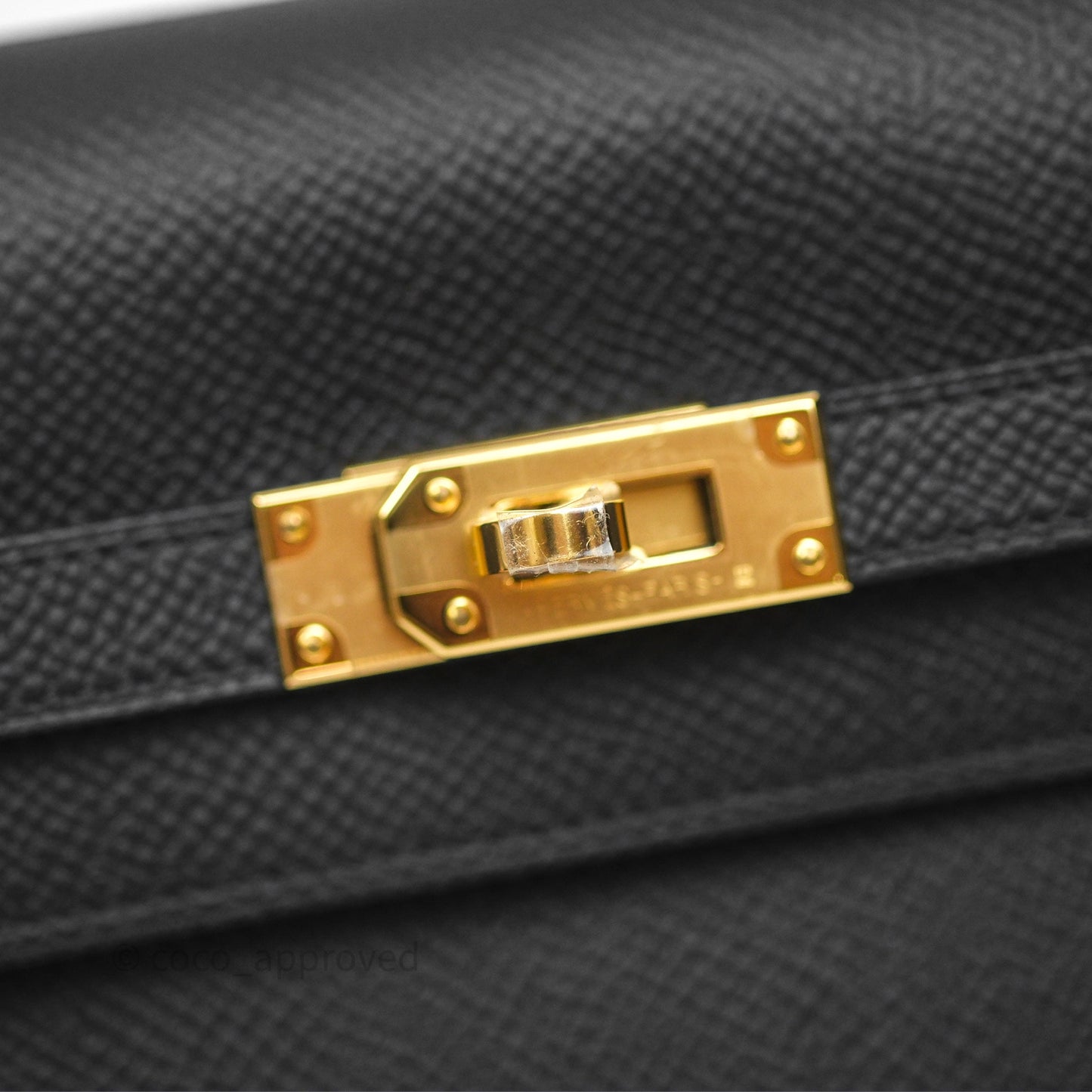 Hermès Kelly To Go Wallet Noir 89 Epsom Gold Hardware
