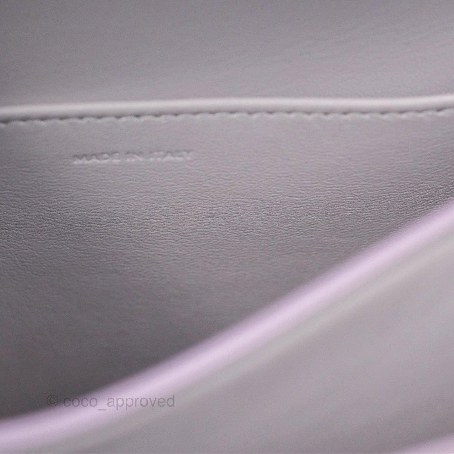 Celine Teen Classic Box Flap Lavender Grey Liege Calfskin