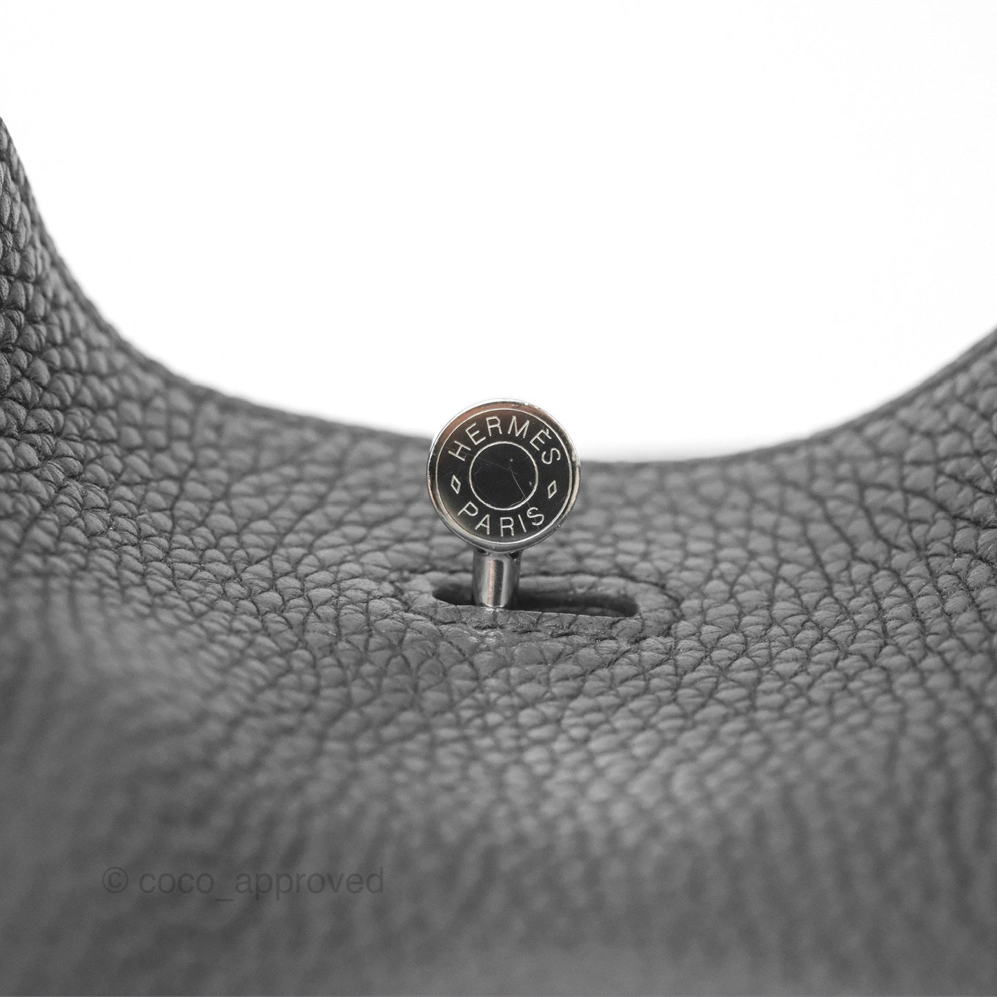 Hermès Lindy 30 Black Clemence Palladium Hardware
