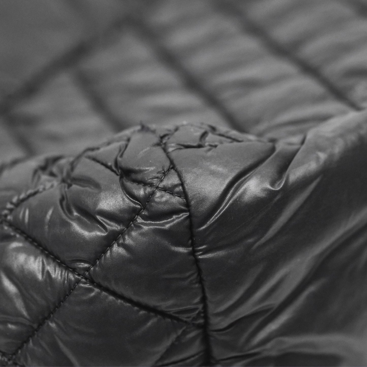 Chanel Coco Cocoon Tote Bag PM Black Nylon