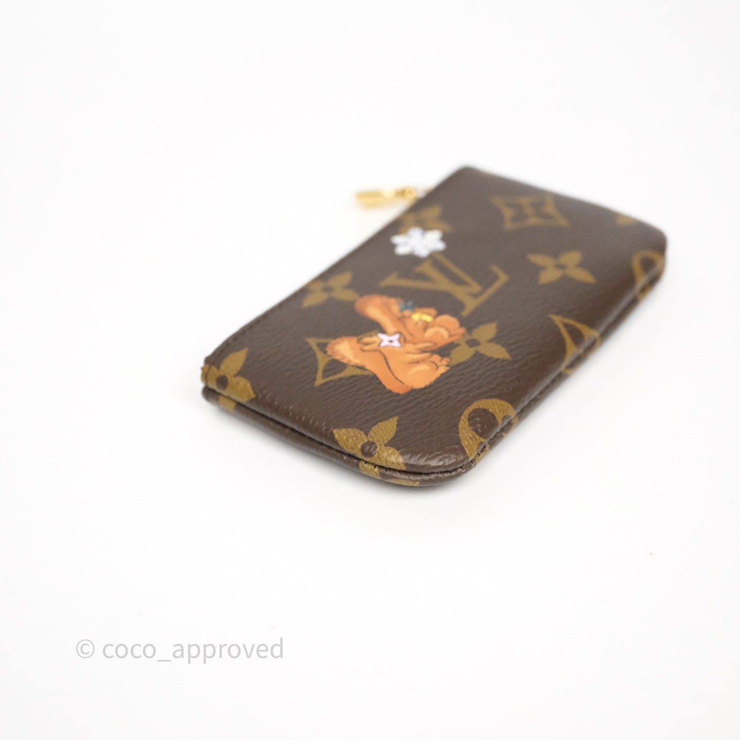 Louis Vuitton Vivienne Wintery Travel Collection Key Pouch Monogram Canvas