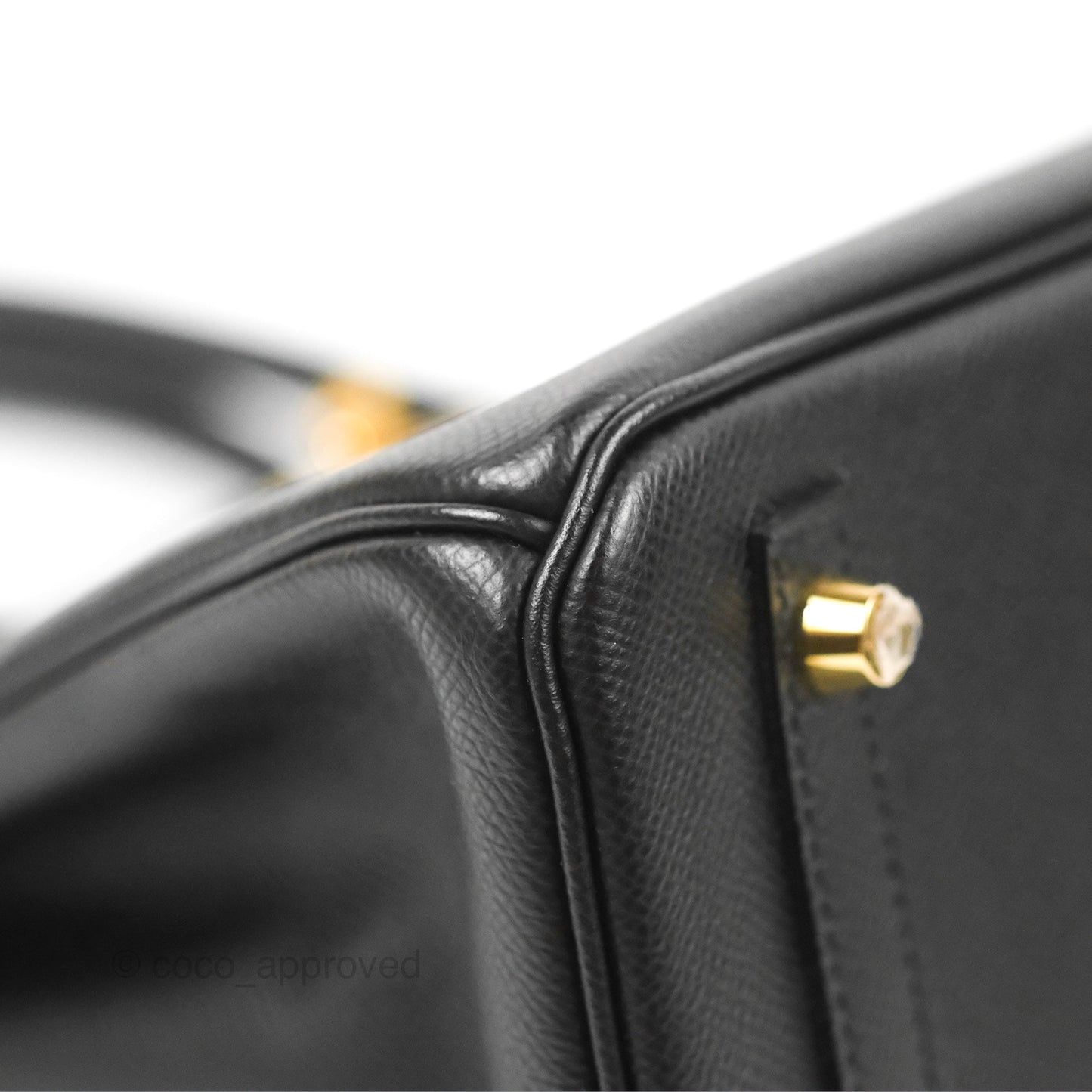 Hermès Birkin 30 Black Epsom Gold Hardware