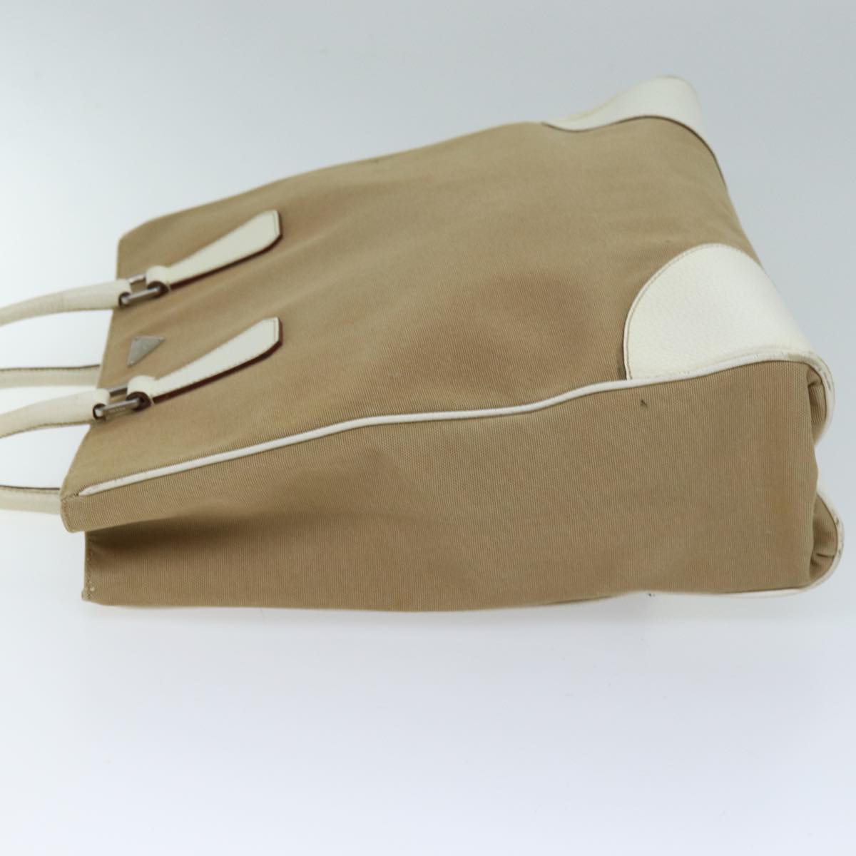 Luxury PradaTote Bag Canvas Beige 72961