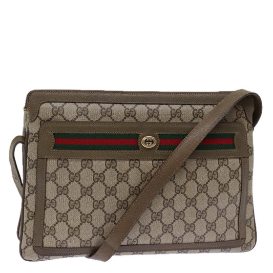 Luxury Gucci Trending 2025 GG Canvas Web Sherry Line Shoulder Bag PVC Beige Green Red  72965