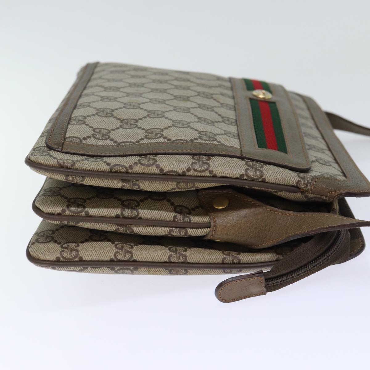 Luxury Gucci Trending 2025 GG Canvas Web Sherry Line Shoulder Bag PVC Beige Green Red  72965