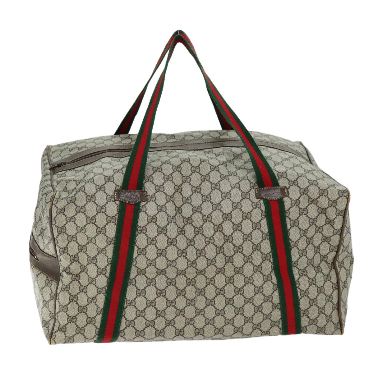 Luxury Gucci Trending 2025 GG Canvas Web Sherry Line Boston Bag PVC Beige Green Red  72967