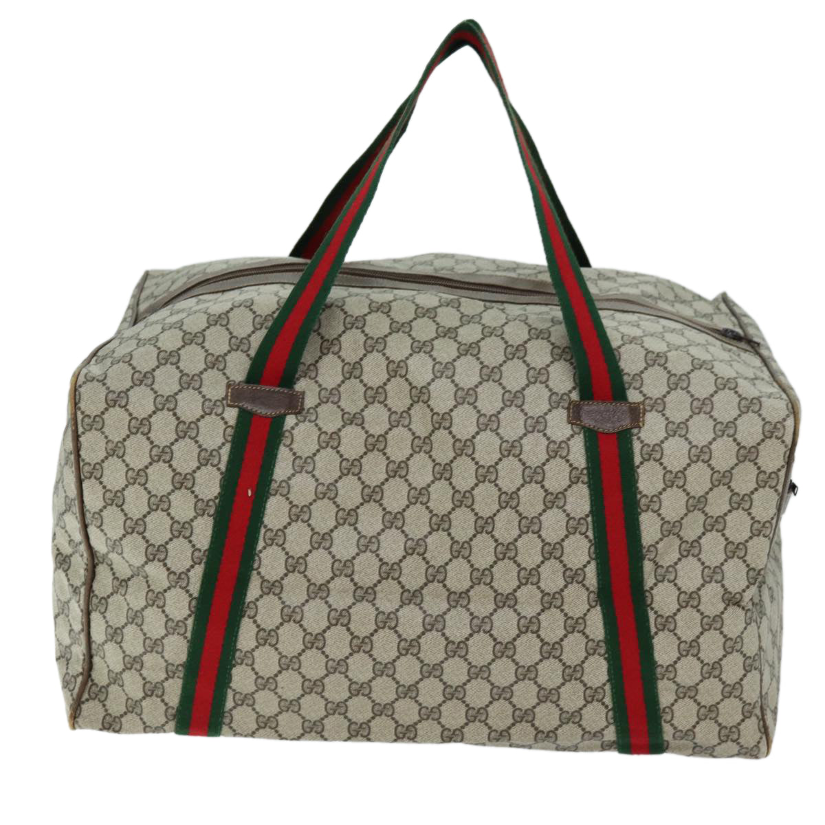 Luxury Gucci Trending 2025 GG Canvas Web Sherry Line Boston Bag PVC Beige Green Red  72967
