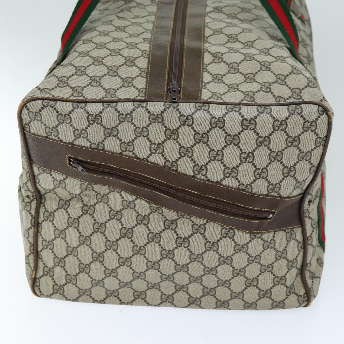 Luxury Gucci Trending 2025 GG Canvas Web Sherry Line Boston Bag PVC Beige Green Red  72967