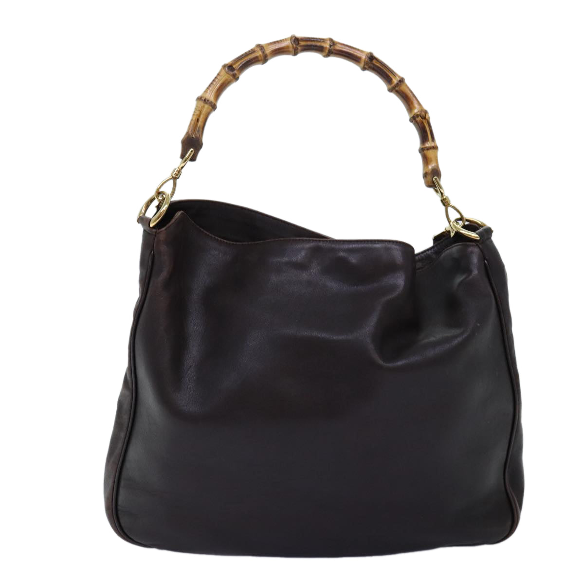 Luxury Gucci Trending 2025 Bamboo Shoulder Bag Leather 2way Brown  72968