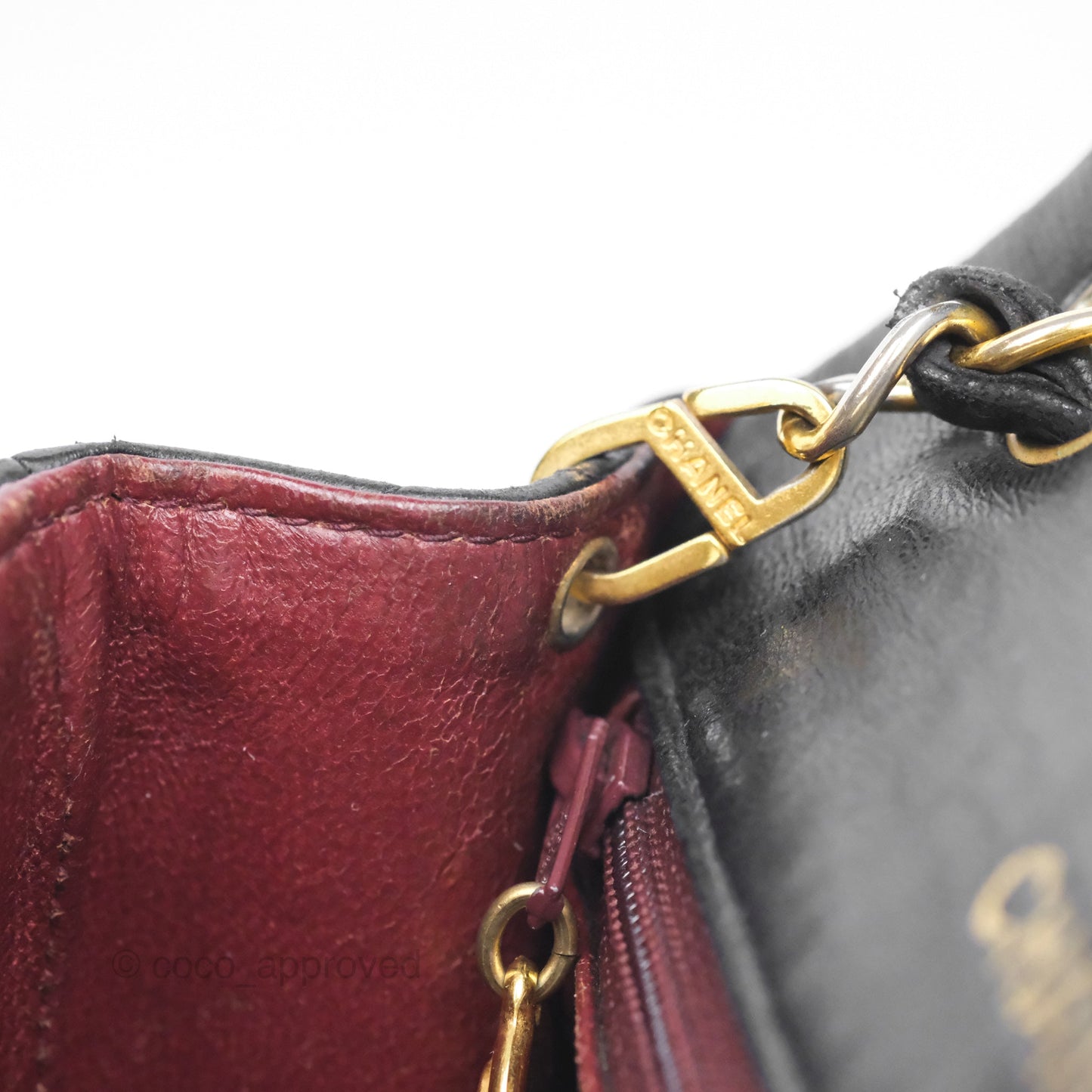 Chanel Vintage Mini Square Black Lambskin 24K Gold Hardware
