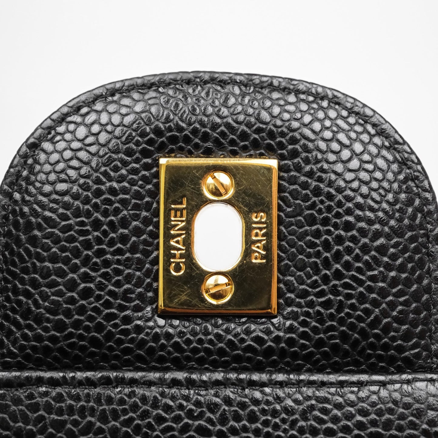 Chanel Jumbo Single Flap Black Caviar Gold Hardware⁣⁣