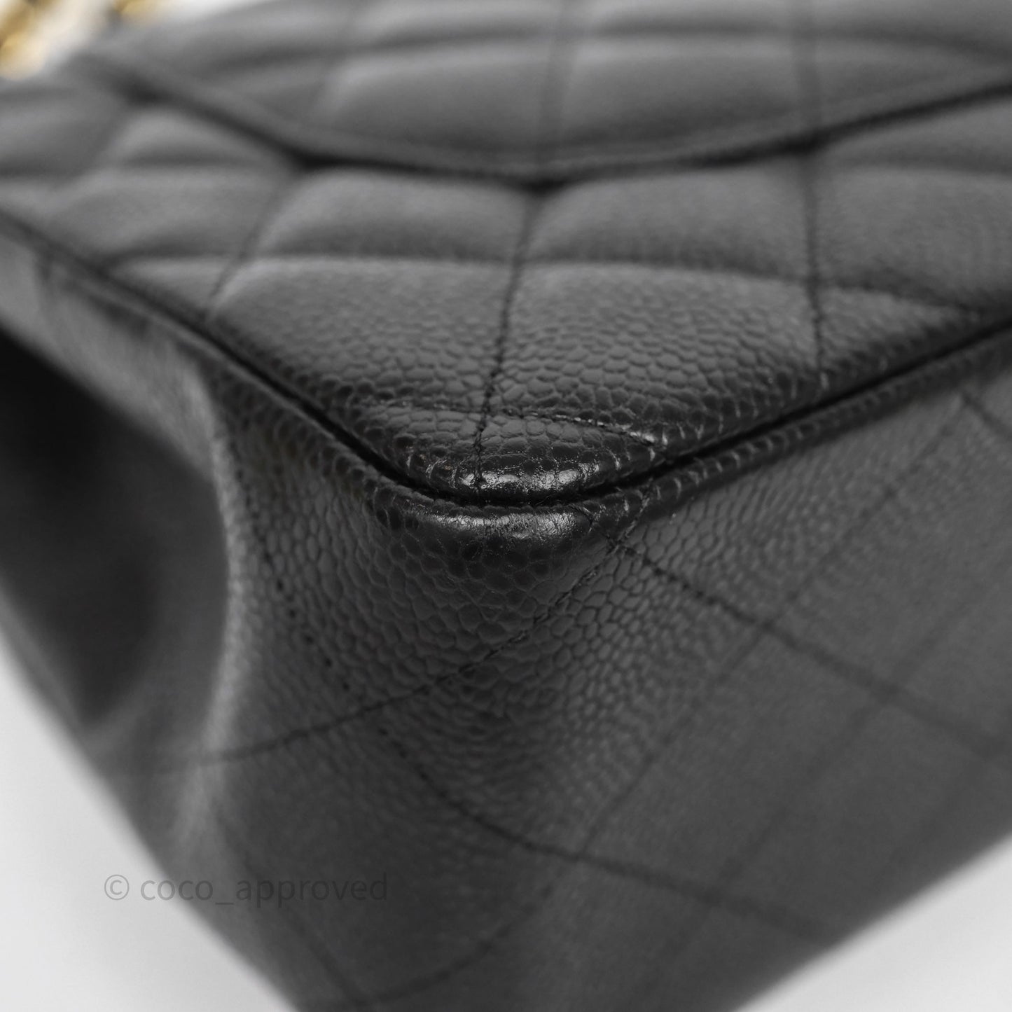Chanel Jumbo Double Flap Black Caviar Gold Hardware⁣⁣