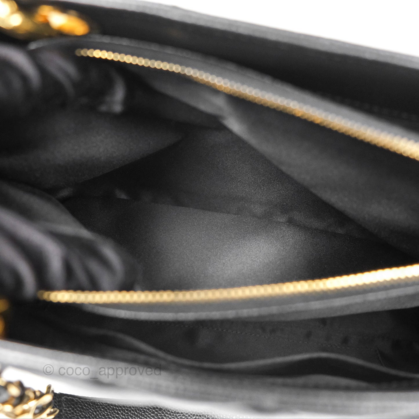 Chanel GST Black Caviar Gold Hardware