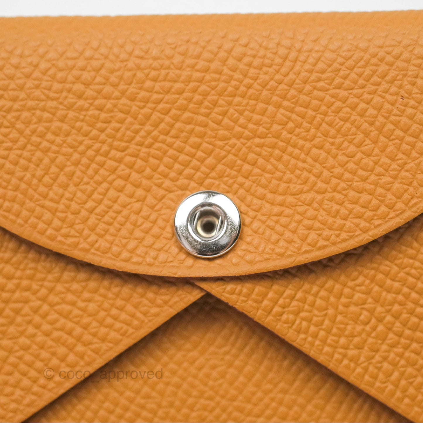 Hermès Calvi Duo Compact Card Holder Sésame Epsom