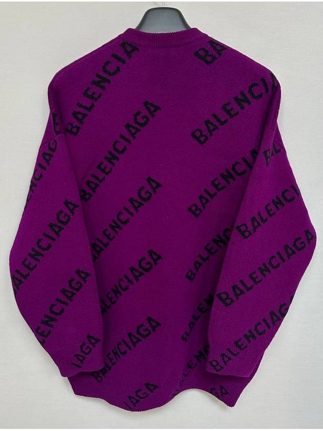 Luxury Balenciaga Logo over knit sweater 110