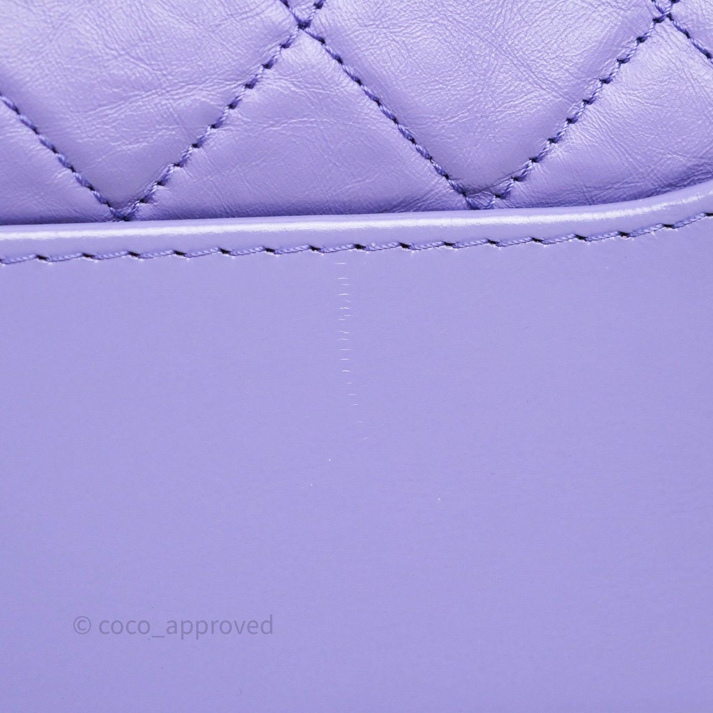 Chanel Quilted Medium Gabrielle Purple Aged Calfskin