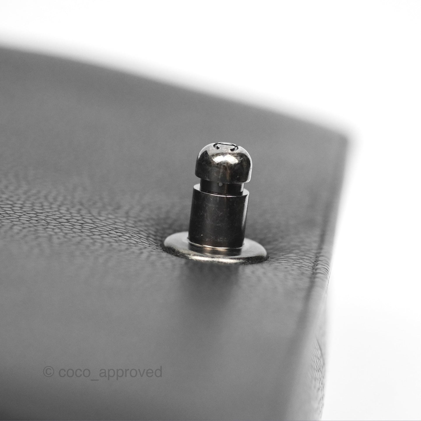 Chanel Medium Boy Chevron Black Caviar Ruthenium Hardware