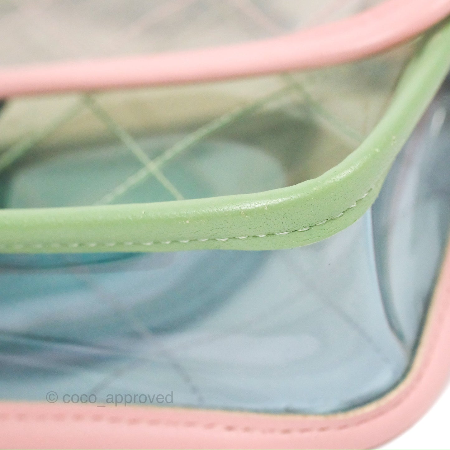 Chanel Mini Coco Splash Flap Bag PVC Lambskin Pink/Blue/Green Silver Hardware