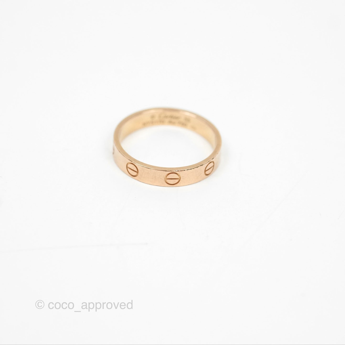 Cartier Love Band Ring Pink Gold