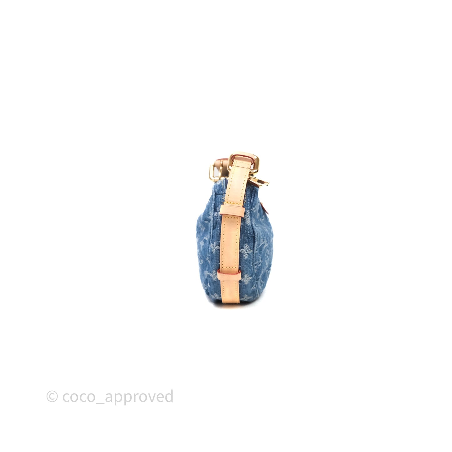 Louis Vuitton Croissant MM Denim Blue Monogram