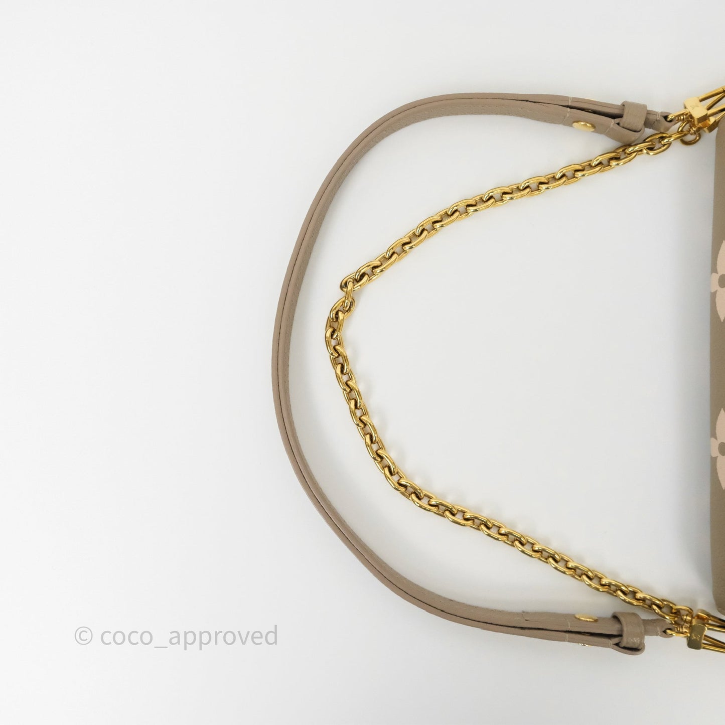 Louis Vuitton Ivy Wallet on Chain Monogram Empreinte Dove/Cream