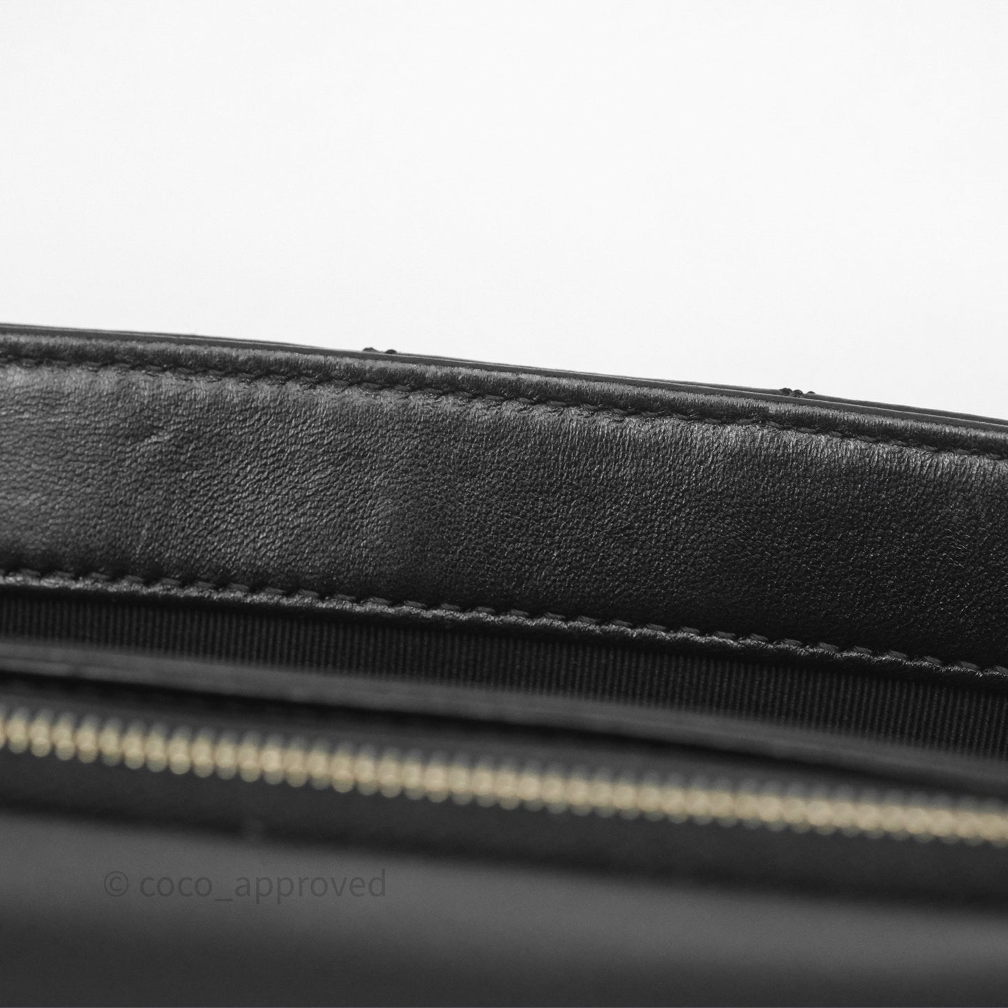 Chanel Small All Slide Adjustable Chain Flap Bag Black Lambskin Aged Gold Hardware 22K