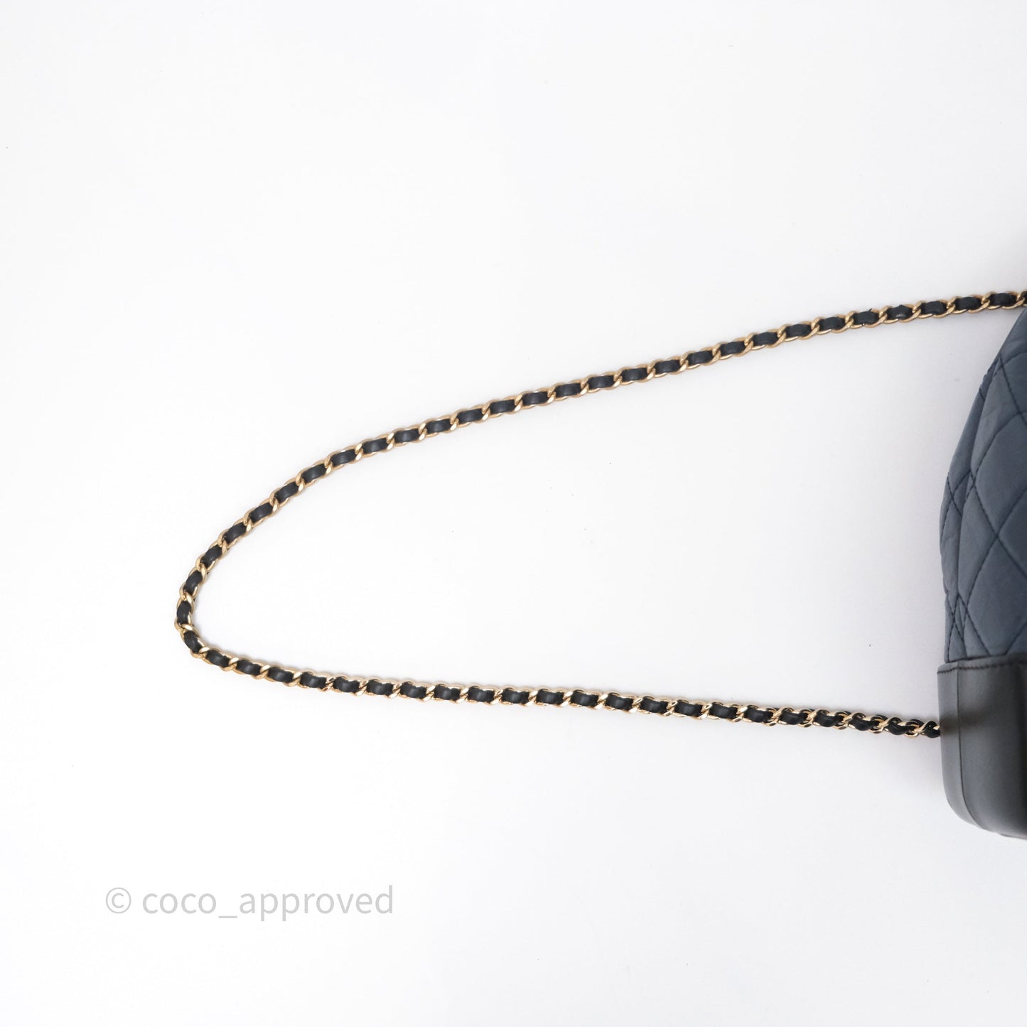 Chanel Gabrielle Backpack Blue Aged Calfskin Small
