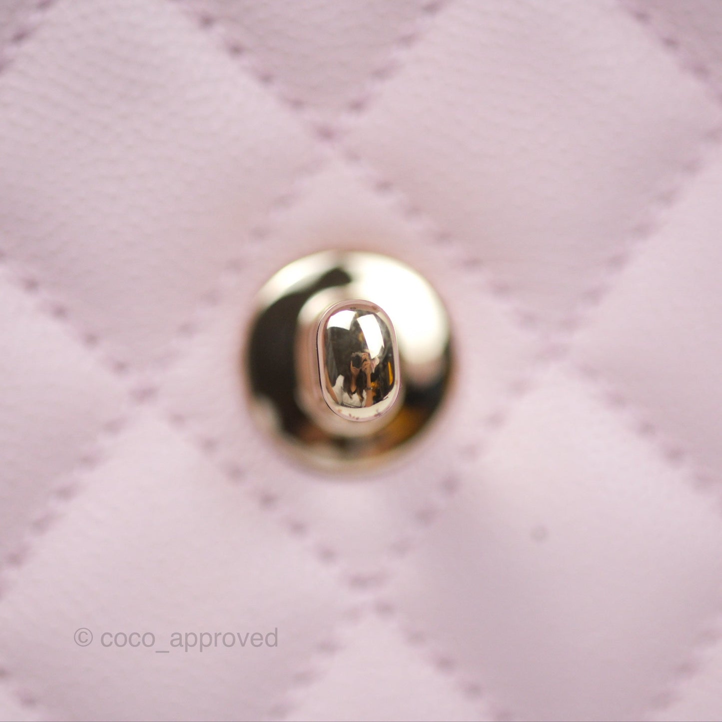 Chanel Small Coco Handle Light Pink Caviar Gold Hardware
