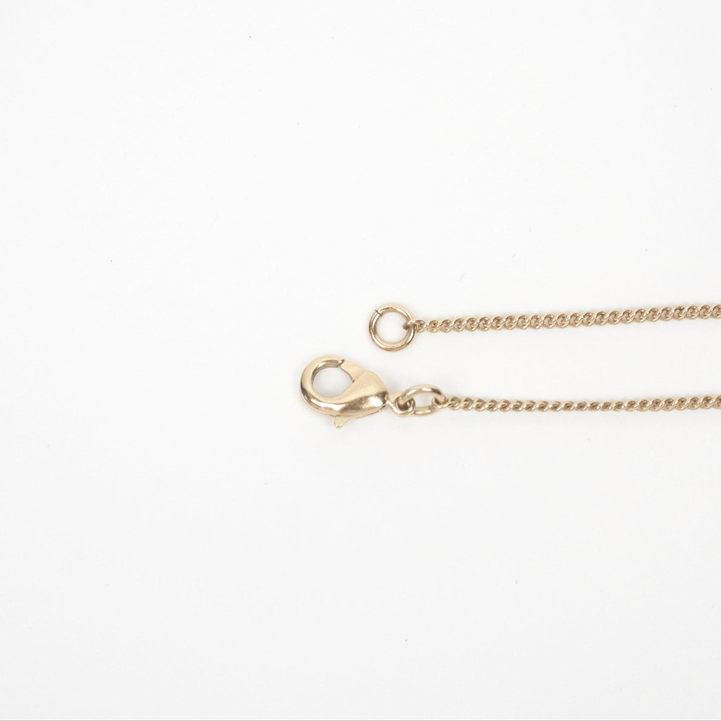 Chanel Small Padlock Pink Necklace Gold Tone 18P