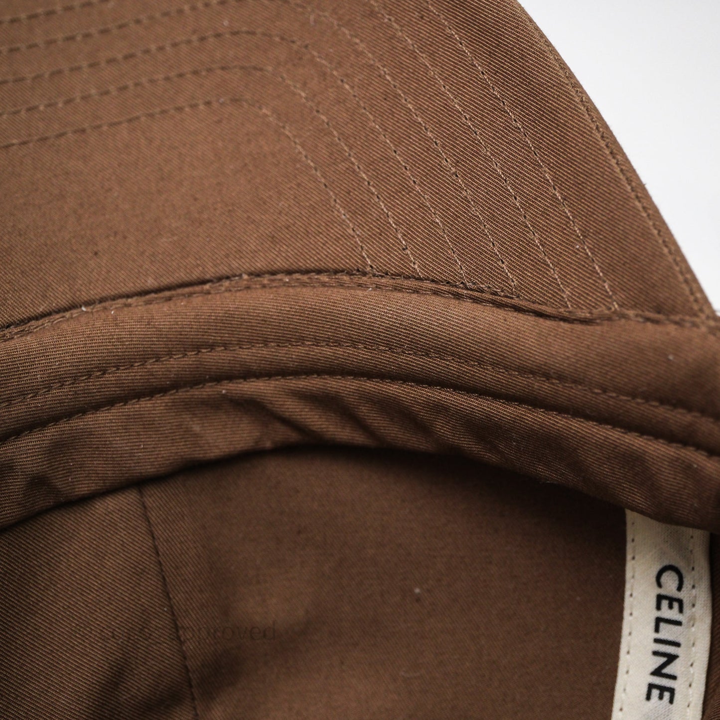 Celine Casquette Baseball Triomphe Cap Brown Size M