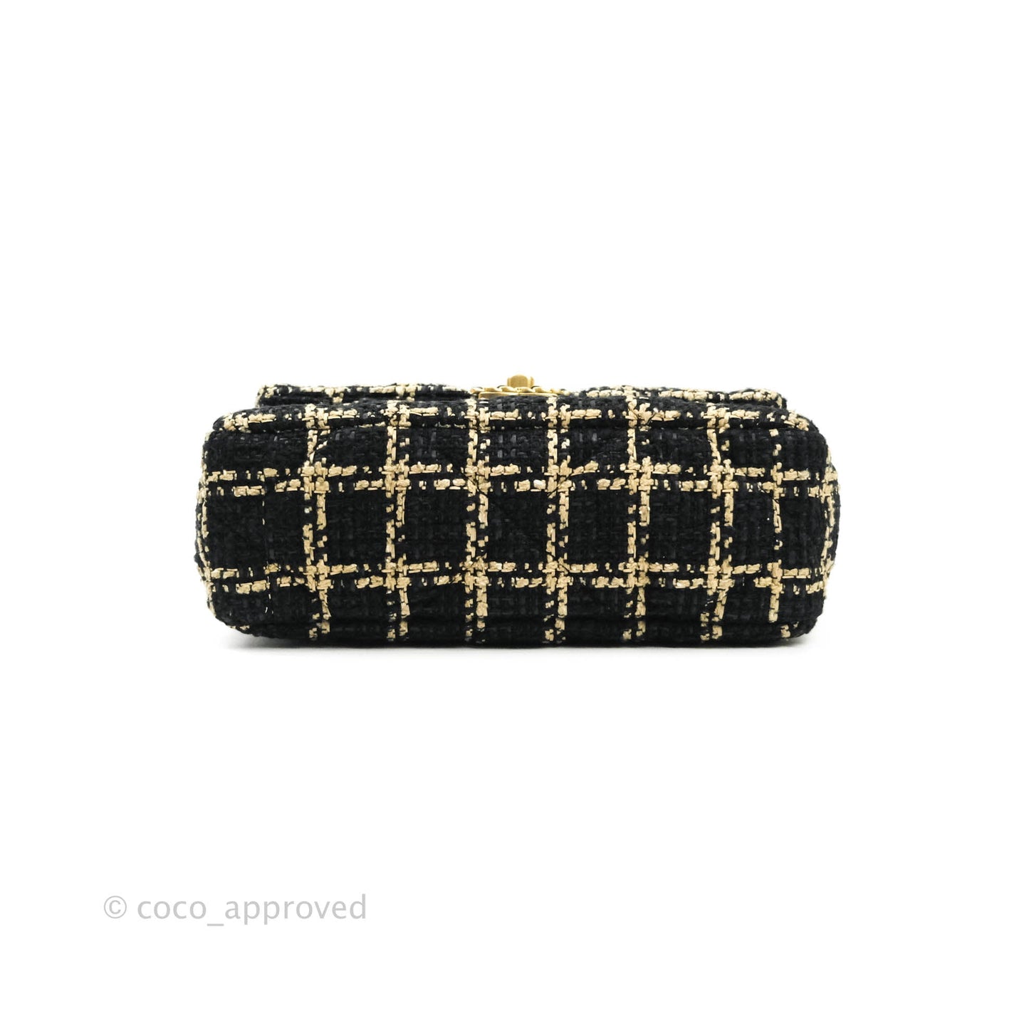 Chanel 19 Small Tweed Black and Gold Mixed Hardware