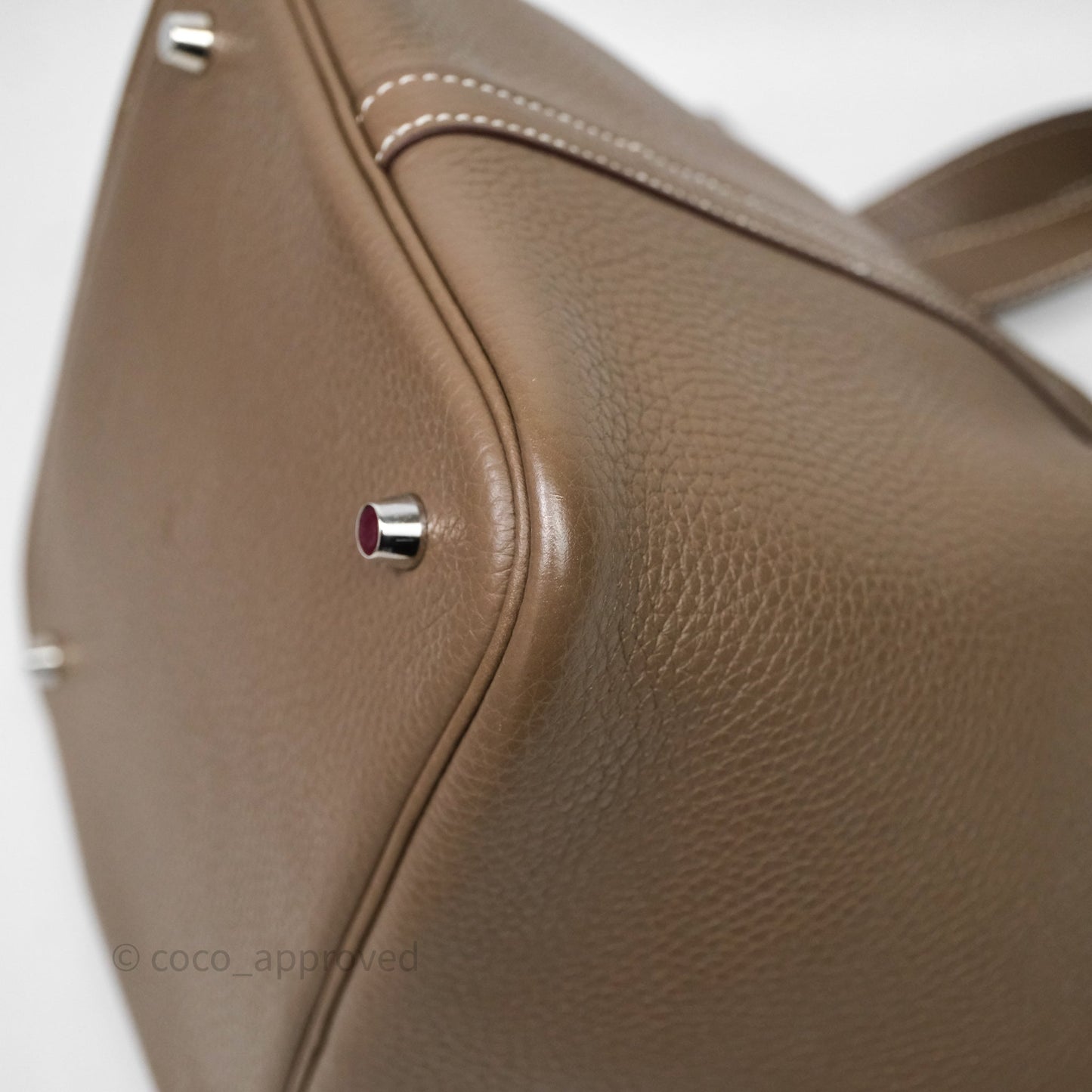 Hermès Picotin Lock 22 Etoupe Clemence Palladium Hardware