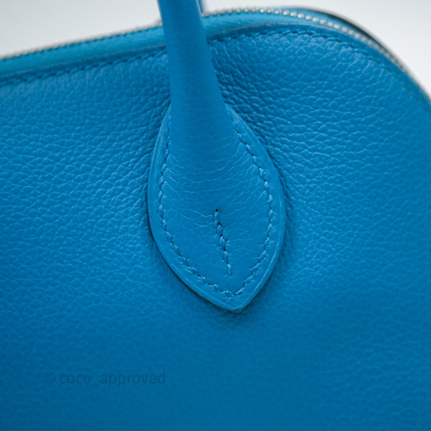 Hermès Bolide Mini 1923 Bleu Frida 0F/ Rose Mexico 0D Evercolor Palladium Hardware