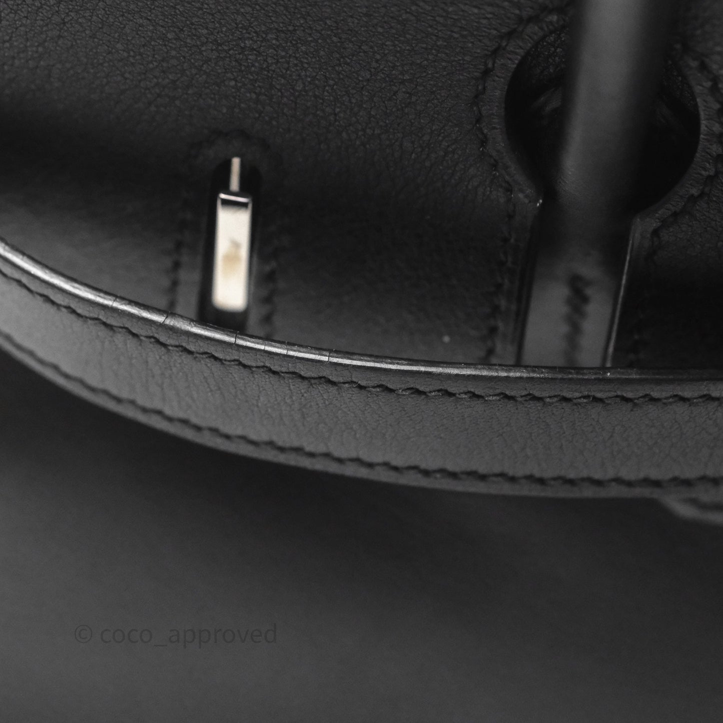 Hermès Birkin 30 Noir 89 Evergrain Palladium Hardware
