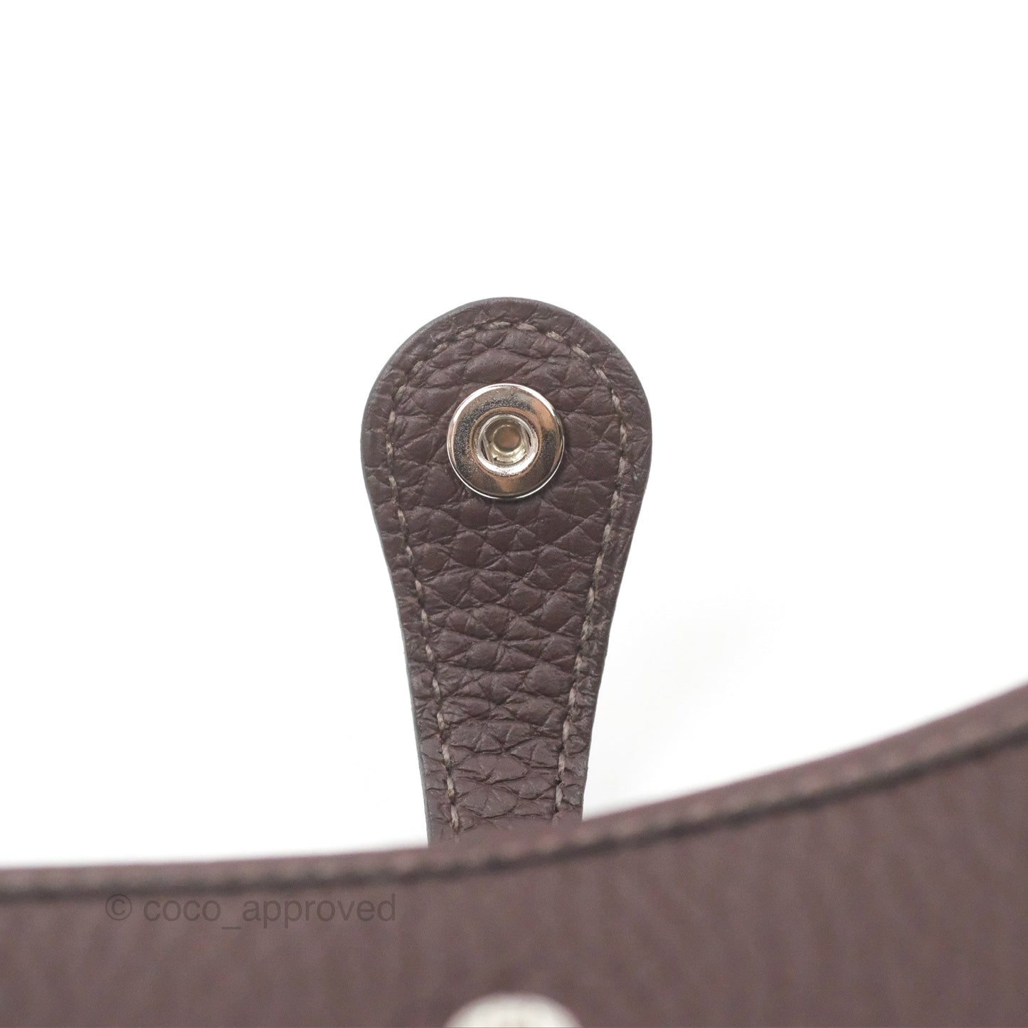 Hermès Mini Evelyne 16 Rouge Sellier Clemence Rose Confetti-Blanc Palladium Hardware