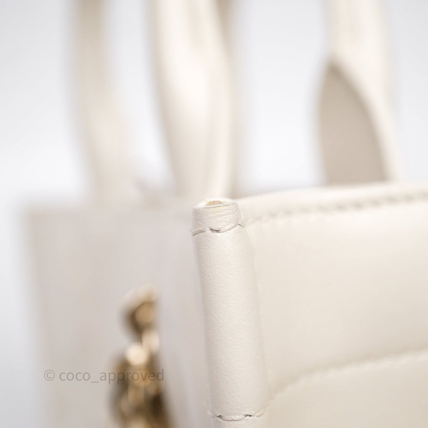 Christian Dior Mini Dior Book Tote Latte Macrocannage Calfskin Gold Hardware