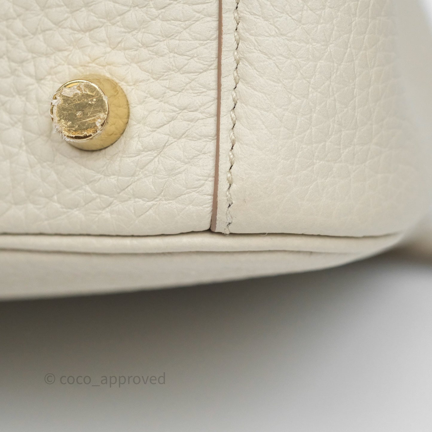 Hermès Lindy 26 Beton 8L Clemence Gold Hardware