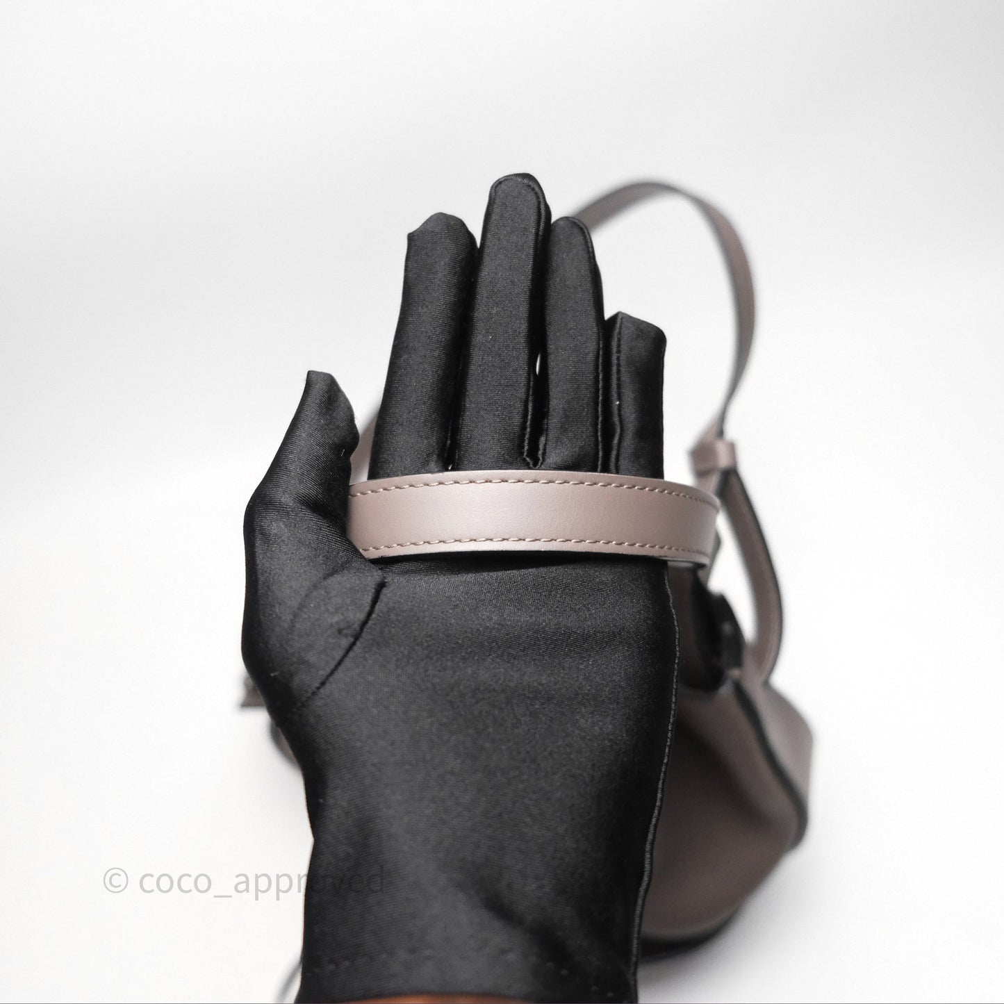 Loewe Small Balloon Bucket Bag Taupe Grained Calfskin