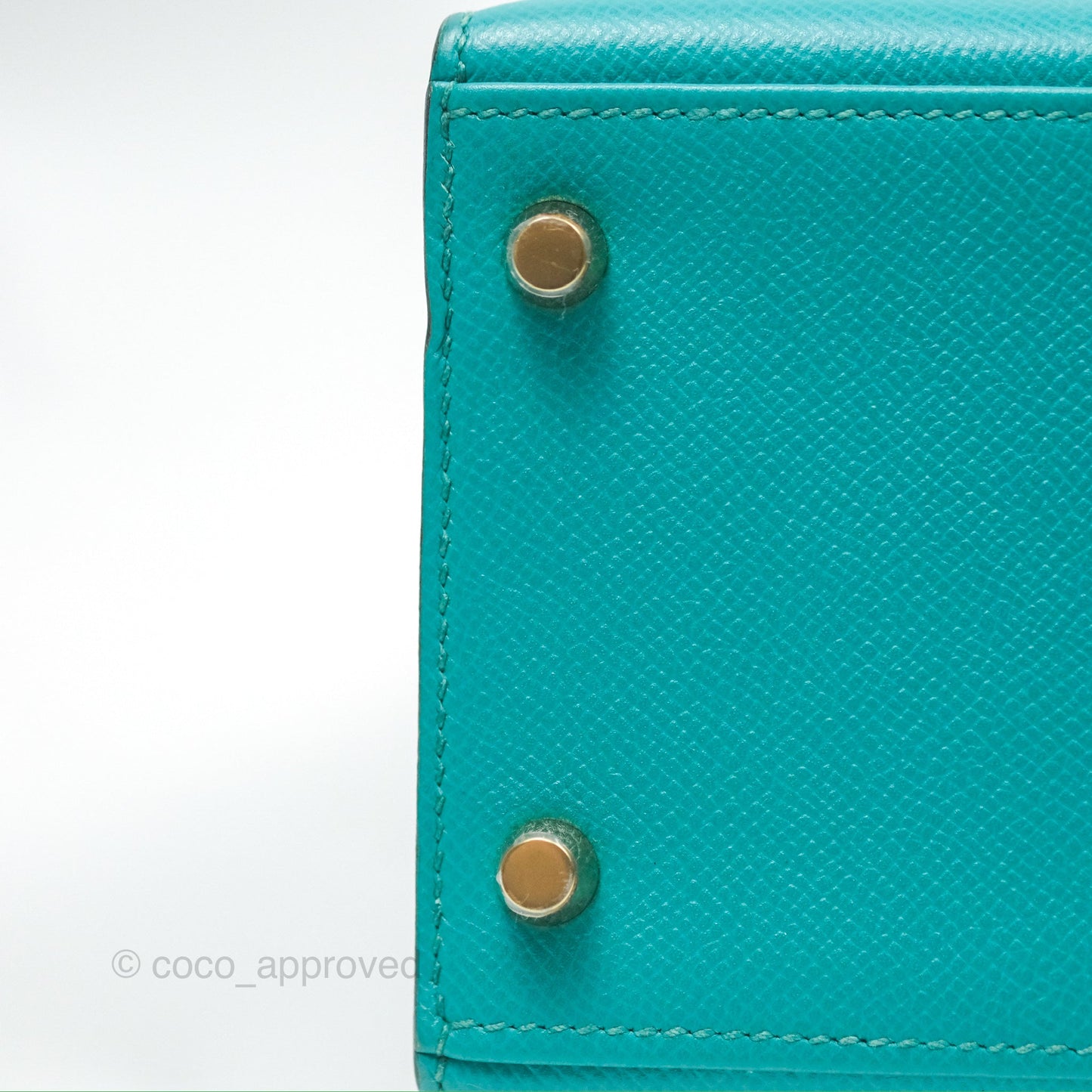Hermès Sellier Kelly 28 Bleu Paon Epsom Gold Hardware