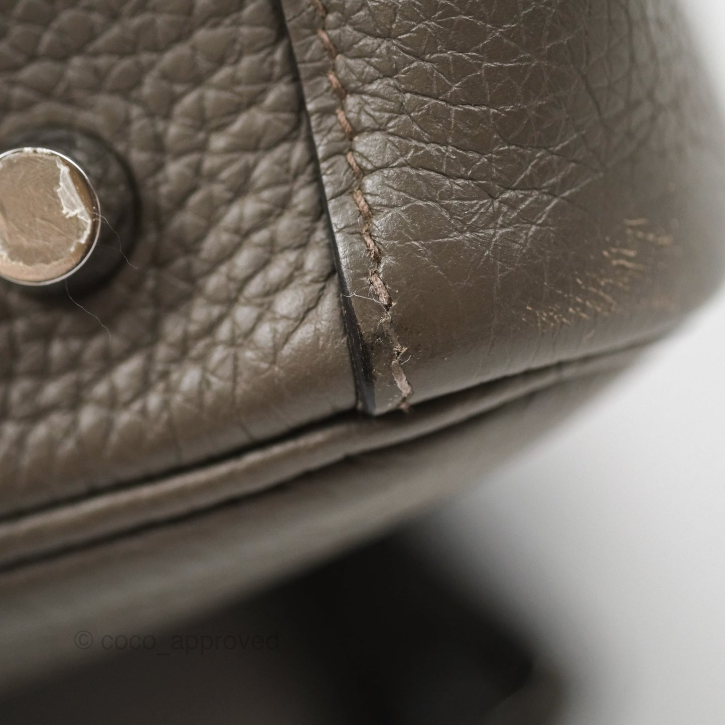 Hermès Lindy 26 Etain 8F Clemence Palladium Hardware