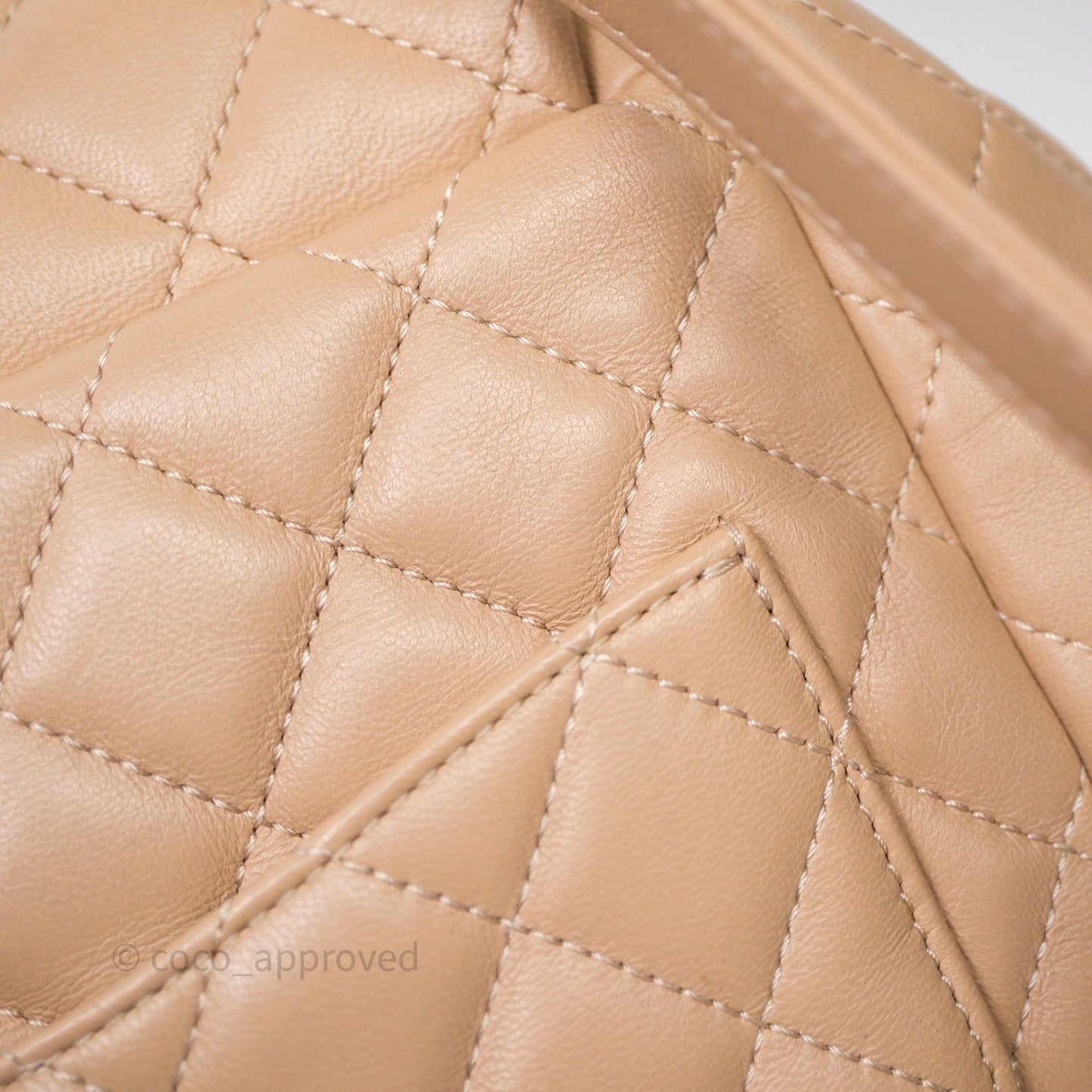 Chanel Quilted Small Urban Spirit Backpack Beige Lambskin Silver Hardware