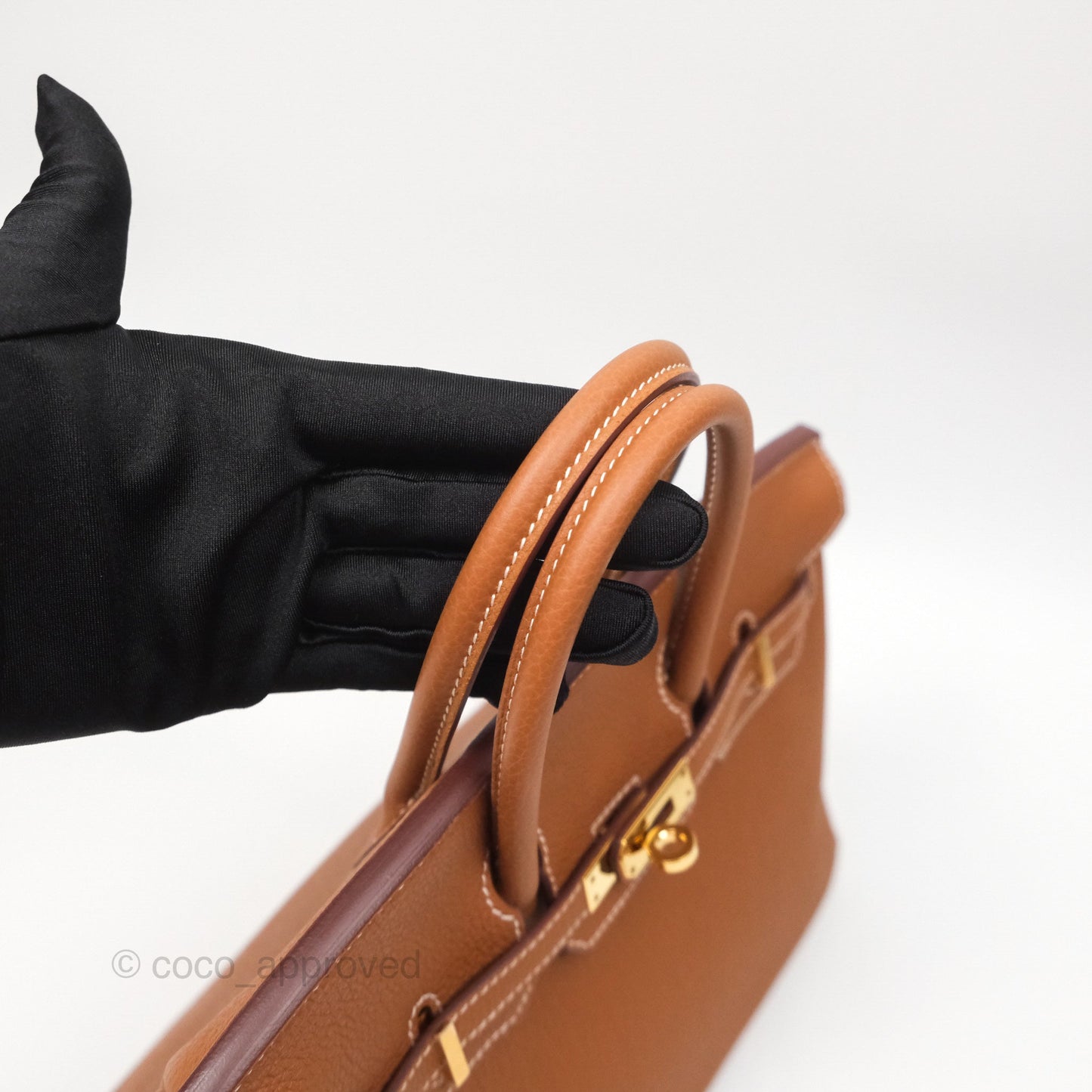 Hermes Retourne Birkin 25 Gold 37 Togo Gold Hardware