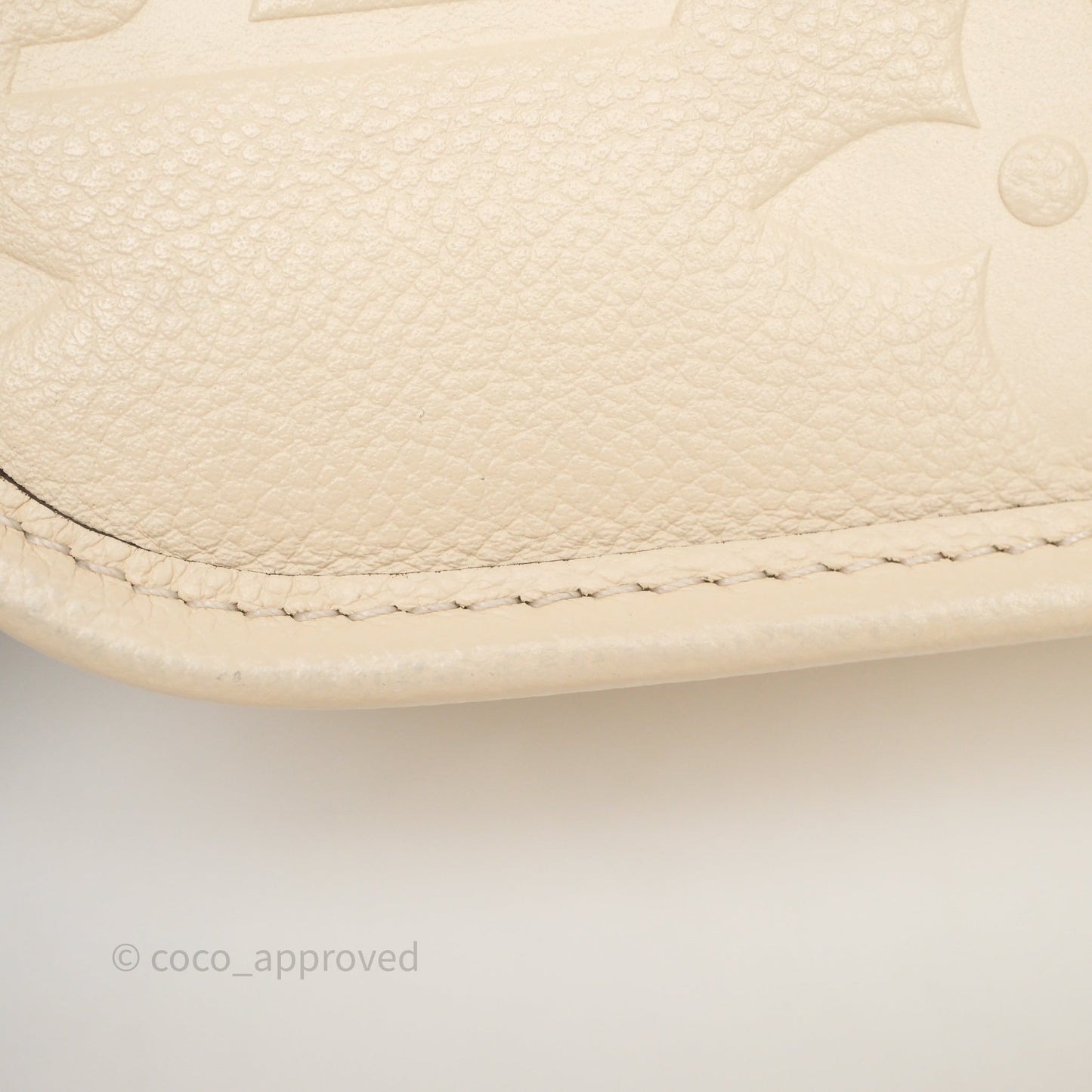Louis Vuitton Diane Crème Beige Monogram Empreinte Leather